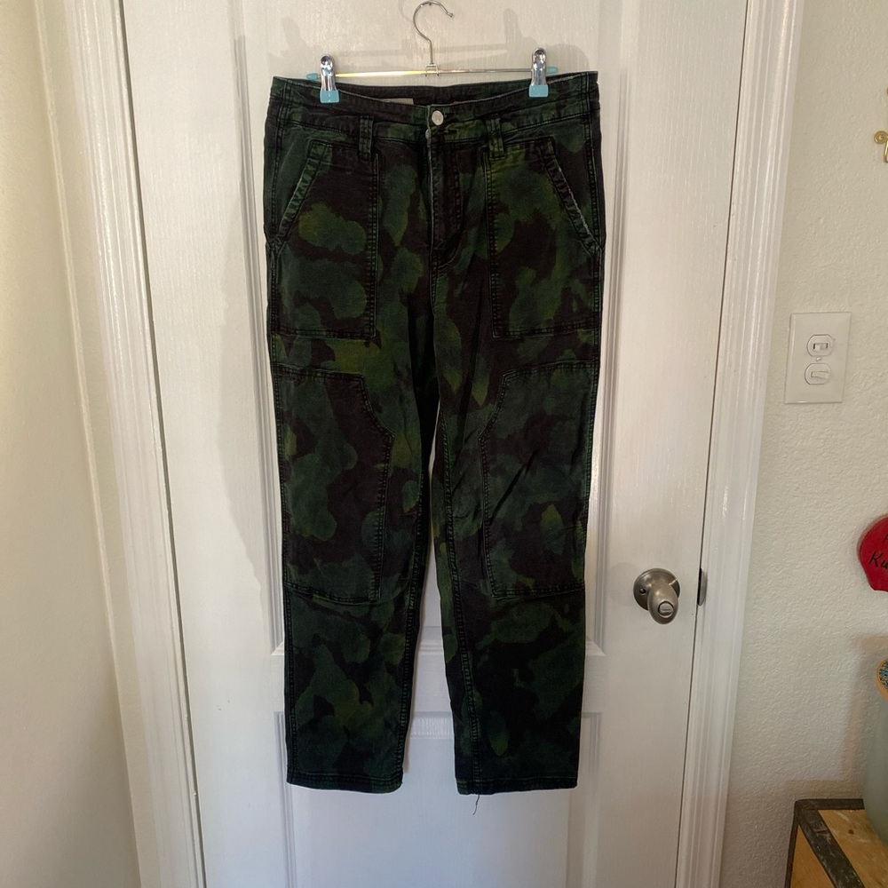 Blue green pants